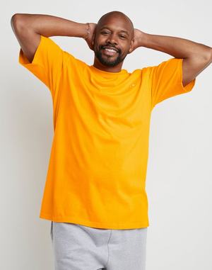 Men's Champion Classic C Logo T Shirts Gold | KPBOW6120