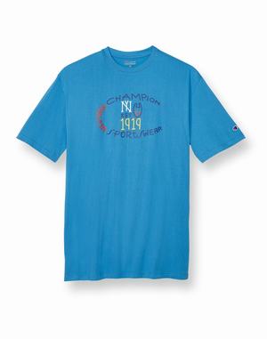 Men's Champion Classic C Scribble Tops Orange | FKSIN7638
