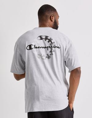 Men's Champion Classic Graphic Circle Logo Tops Grey | YMZTN5134