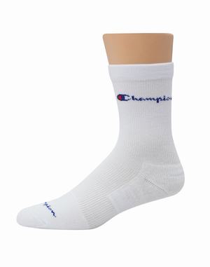 Men's Champion Compression Mid-3-pairs Socks Black | FTHDL5370
