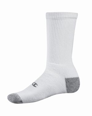 Men's Champion Double Dry Performance 6-pairs Socks Black | JMCFX0127