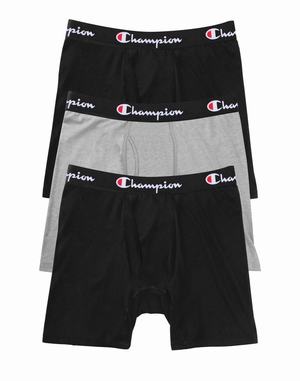 Men's Champion Everyday Comfort 3-pairs Underwear Grey | VTXWM6423