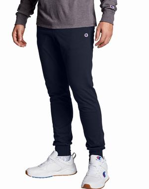 Men's Champion Everyday Cotton 31" Jogger Navy | IAELD8127