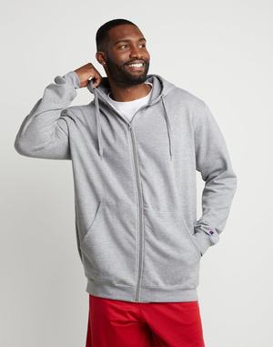 Men's Champion Fleece Full Zip Jackets Navy | ECIKR0739