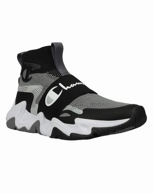 Men's Champion Hyper Future Hi Sneakers Black / Grey | CRMUV3154