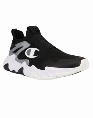 Men's Champion Hyper Future Lo Sneakers Black / White | BQMGH1065
