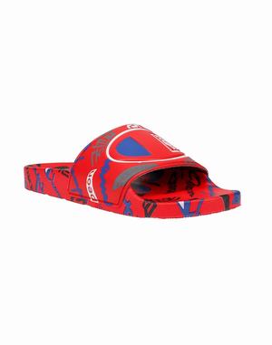 Men's Champion IPO InternationalSurf the Web Slides Deep Red / White | PIEXS3504
