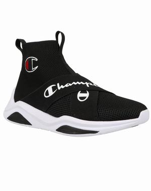 Men's Champion LEGEND X OVER Sneakers Black / Black | JIQWH7983