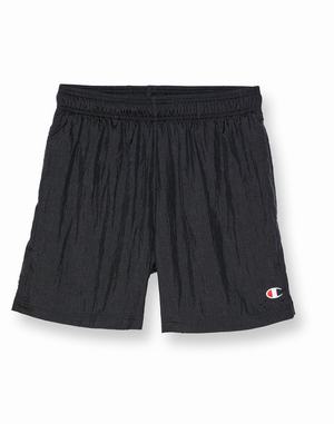 Men's Champion Nylon Crinkle 6" Shorts Green | WULYJ7632