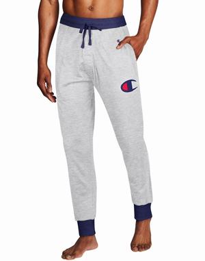 Men's Champion Sleep 29.5" Nightwear Grey / Navy | VRGZF8027
