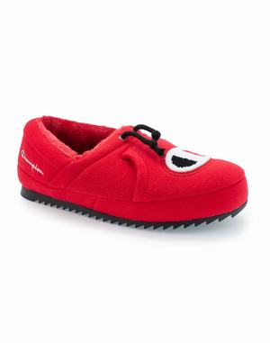 Men's Champion University II Slippers Deep Red / Black | GMEVX6293