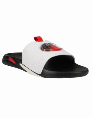 Men's Champion XG Tech Slides Black / White / Deep Red | FGPON5064