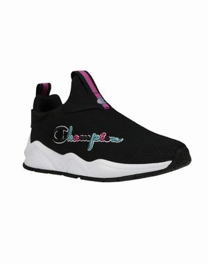 Women's Champion Apex W Sneakers Black / Multicolor | YUWKM7509