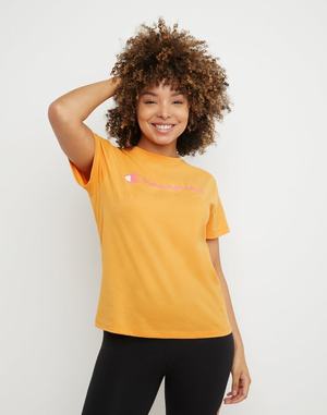 Women's Champion Classic T Shirts Green | OSTUI0538
