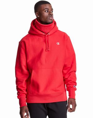 Women's Champion Defender Series Reverse Weave Two Detachable Hoodie Deep Red | RCZUL4703