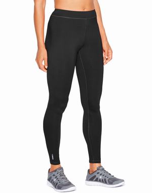 Women's Champion Duofold Flex Weight Nightwear Black | AOYBU2683