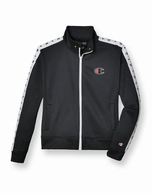Women's Champion Game Day Track Outline C Logo Jackets Black | GPCON3286