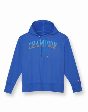 Women's Champion Game Day Underlined Logo Hoodie Red | KXNFU9051