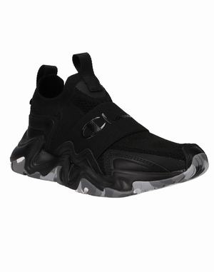 Women's Champion HYPER C SPEED Sneakers Black / Black Camo Multicolor | AITHG3426