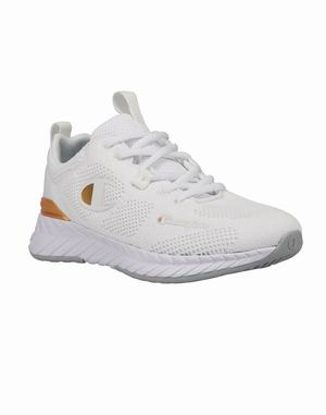 Women's Champion OJA Sneakers White / Gold | YSFPQ0479