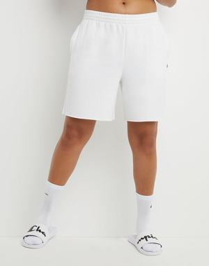 Women's Champion POWERBLEND FLEECE 6.5" Shorts Grey | BZSMD6914