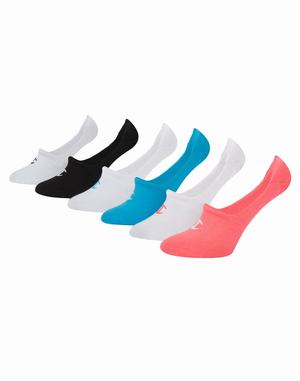 Women's Champion Performance Invisible 6-pairs Socks White | STFKM7406
