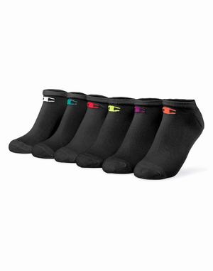 Women's Champion Performance Low-Cut 6-pairs Socks White | ORCGQ9618