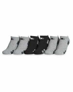 Women's Champion Performance No-Show 6-pairs Socks Grey | WEHCZ8532