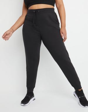 Women's Champion Powerblend Fleece 29" Pants Black | GCBXQ8534