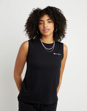 Women's Champion Powerblend Relaxed Muscle EmbroideSmall Logo T Shirts Green / Turquoise | YGLRD2964