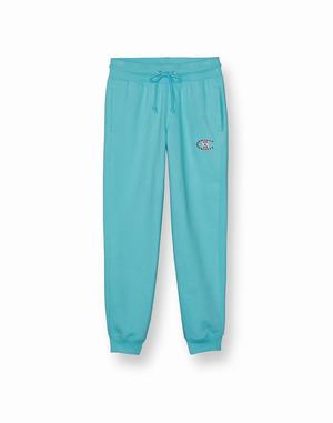 Women's Champion Reverse Weave Floral Motif 29" Pants Blue Light | ADWOV2059