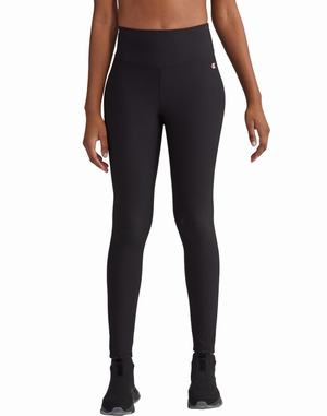 Women's Champion Ribbed 26" Leggings Black | IXAVR8046