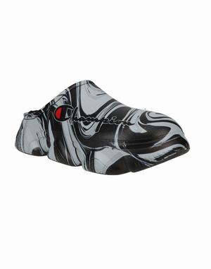 Women's Champion Super Meloso Swirl Slides Black | MWZCH5780
