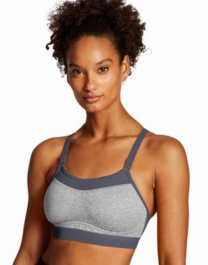 Women's Champion The Show-Off Sports Bras Black | QTFAH2739